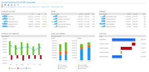 Infor EPM dashboard